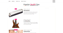 Desktop Screenshot of popularhealthtips.com